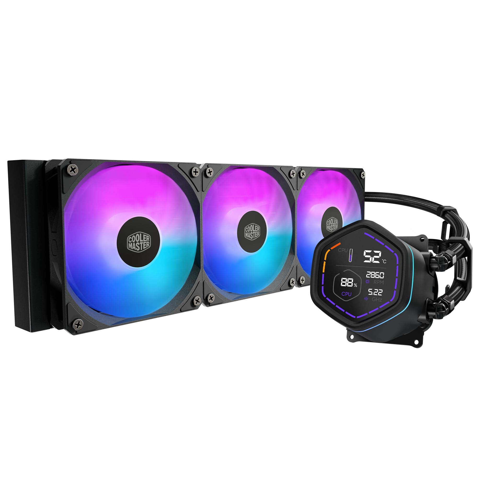 Amazon | Cooler Master ML Core Nex Digital 360 BK ARGB デジタル