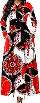 IbuduSexyChurch Dresses for Women 2025 Boho Maxi Dress African