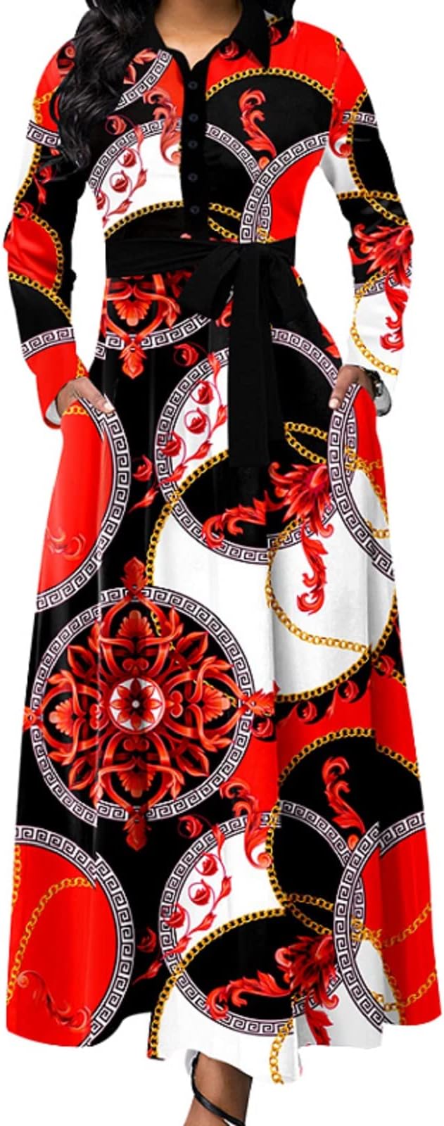 IbuduSexy Church Dresses for Women 2026 Boho Maxi Dress African