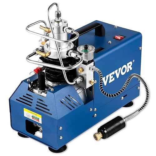 VEVOR Compresor de alta presión compresor de aire de alta presión de 4500 PSI30 MPA300 BAR compresor de rifle de aire de parada automática de 1800 W