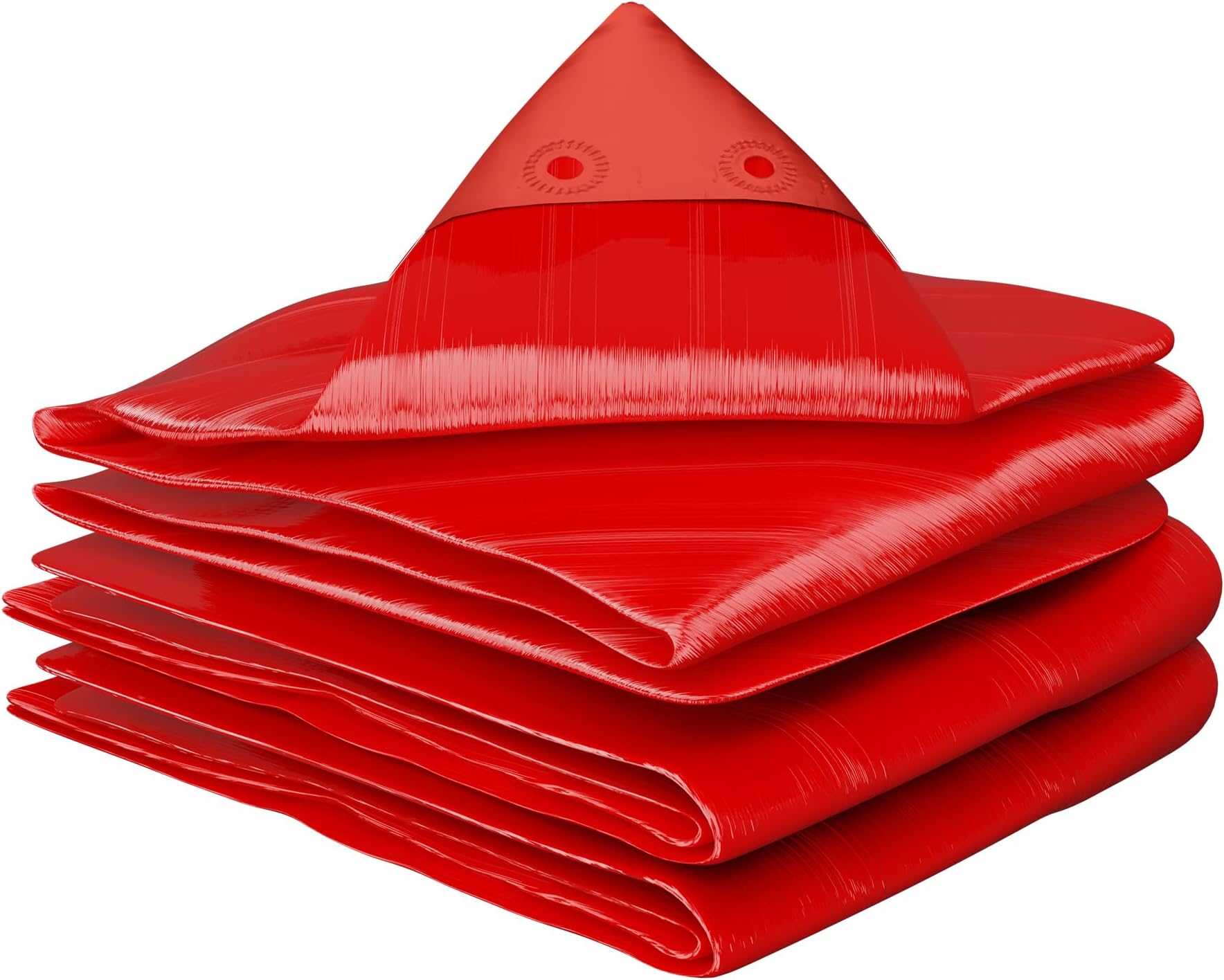 Heart Home Tirpal | 12x15 Feet Waterproof Tarpaulin Sheet | Eco-Friendly Tent Tirpal | 120 GSM Tadpatri | Tharpai | Thadika | Thappi | Tarp | Lightweight Premium Tirpal | Red