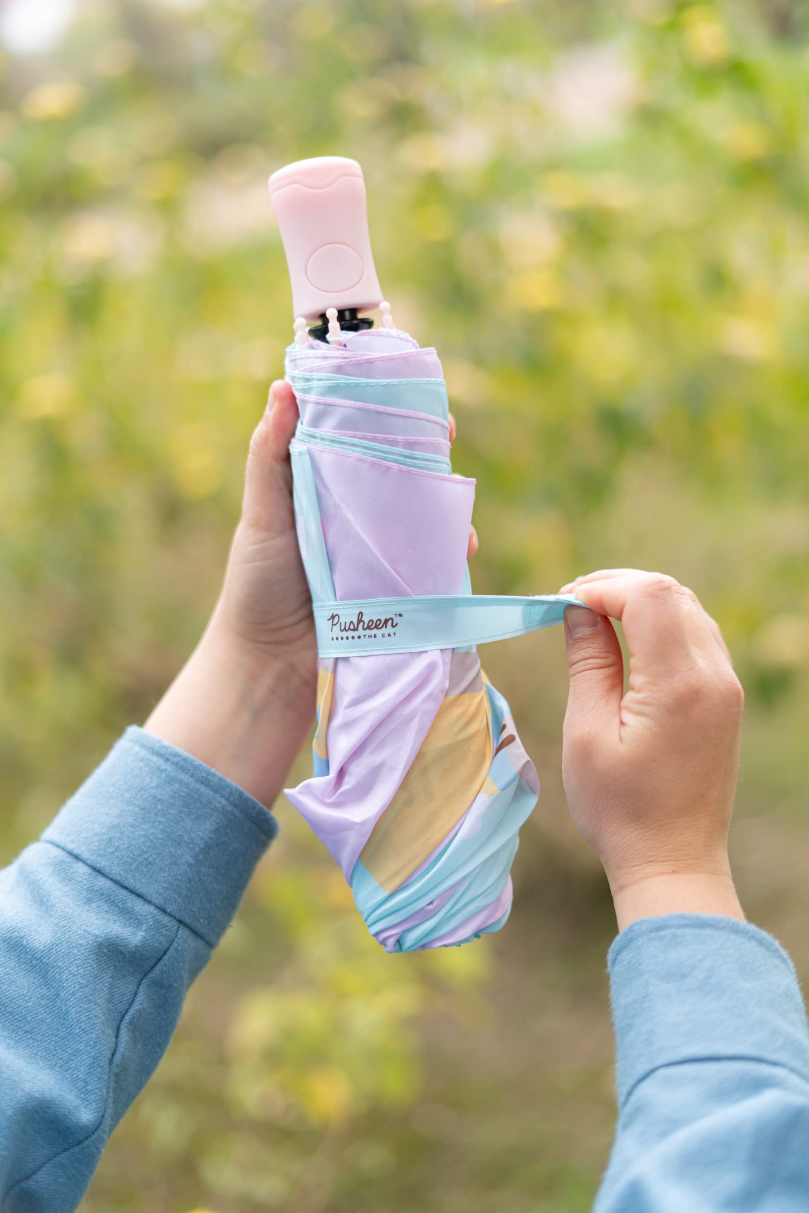 Grupo Erik Official Pusheen Umbrella - Girls Umbrella - Kids Umbrella For Backpack - Pusheen Stuff - Pusheen Gifts - Collection - Kawaii Umbrella