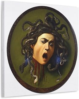 Medusa (1597-1598) By Caravaggio Artists Works Printed Posters Art Canvas Painting Decor Wall Print Photo Gifts Home Modern Decoratives 20x20inch(50x50cm)