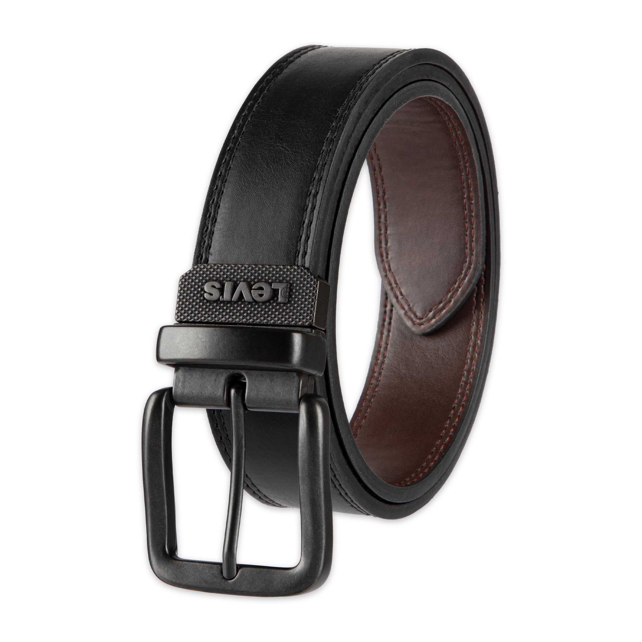 Levi’s Men’s 2-in-1 Reversible Belt – Everyday Casual Jean Style (Regular & Big & Tall Sizing)