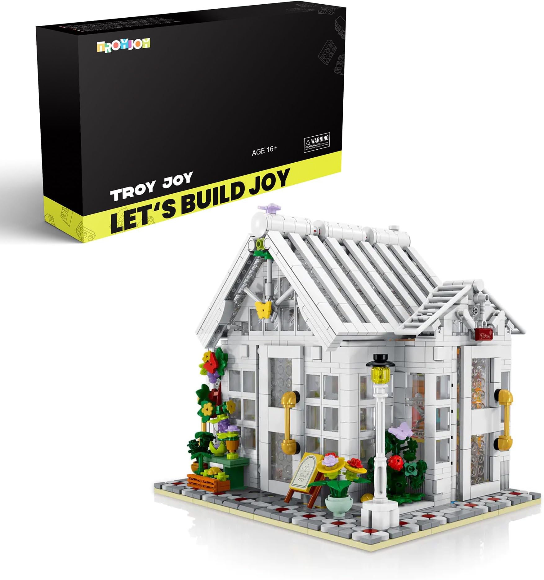 Sunshine House Architecture City House Building Kit - Leggo Creator City Sets Model for Age 16+, Adults, Village Cottage Buildings, 1593 Pcs