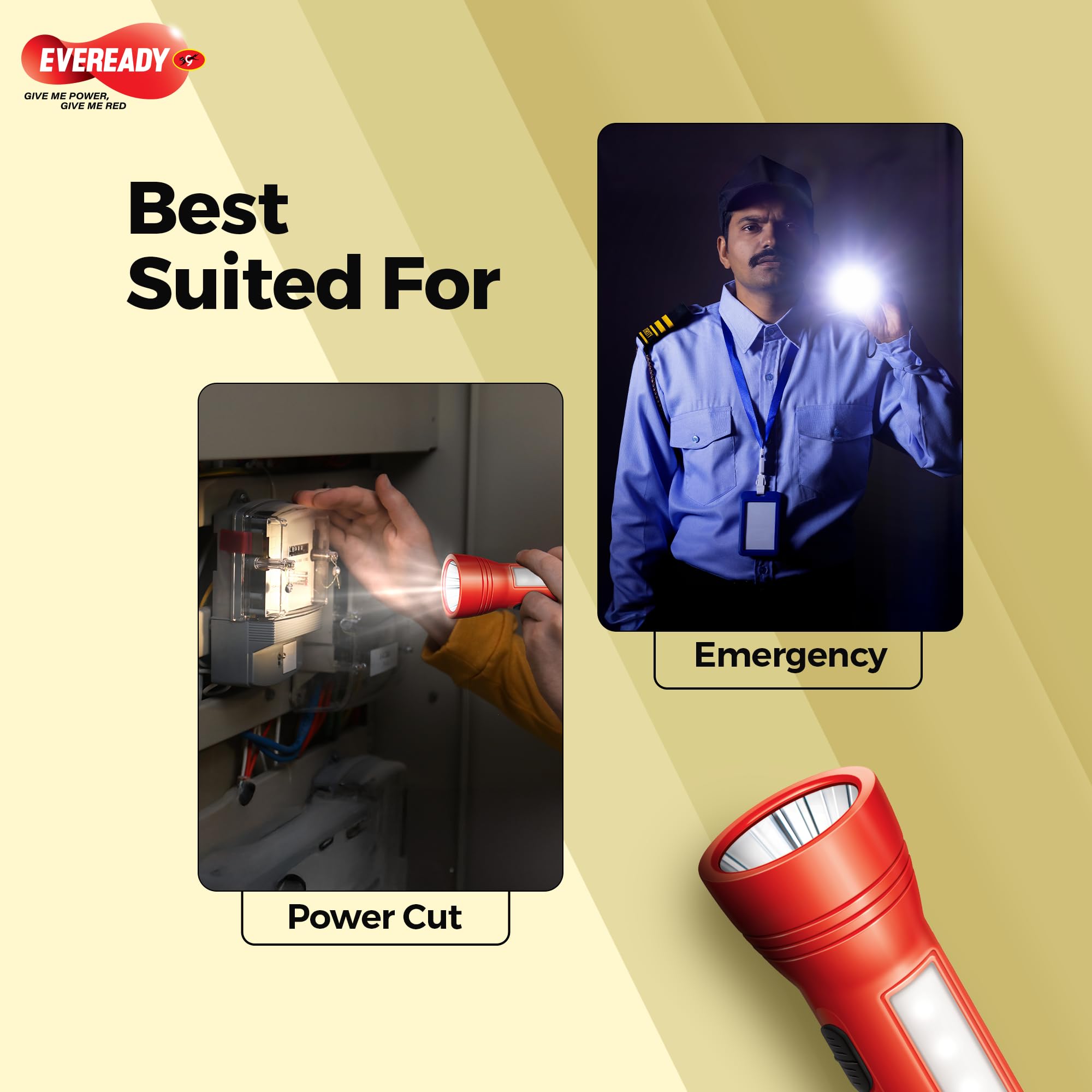 Eveready Apollo DL20, Rechargeable 1W Torch Cum 1.4W Emergency Sidelight/Face Light, Led, Type-B/Micro USB Fast Charging, Overcharge & Deep Discharge Protection, Powered by Li-Ion Battery, Pack of 10 - Image 7 thumbnail