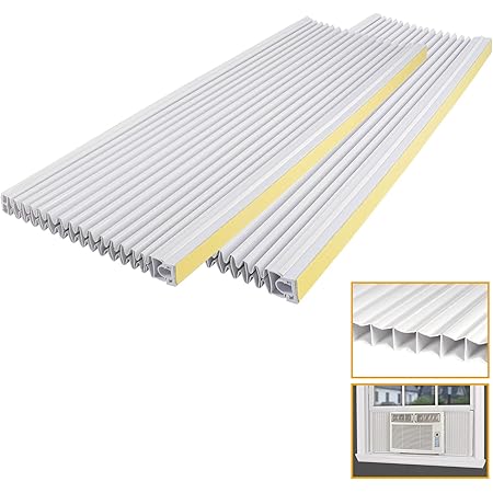 Amazon Com Lbg Products Window Ac Side Panels Double Layers Adjustable Insulating Panel Kit Fits For Window Air Conditioner Units Replacement Screen 17 Inch High X 10 Inch Wide 2 Pack White Color Home Kitchen