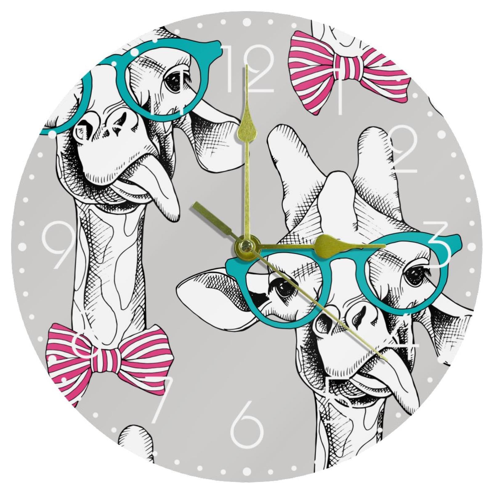 Horloge murale sans tic-tac 25 cm à grand cadran lisible