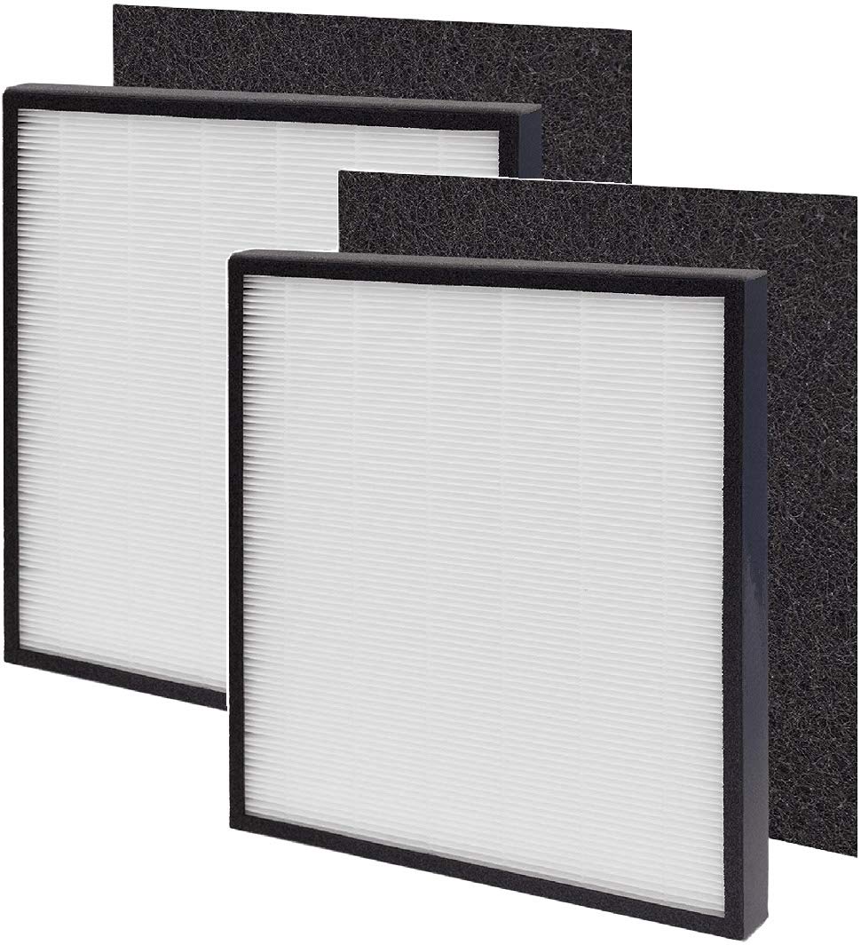 NispiraFLT5900 Filter J True HEPA + Carbon Filter Set Replacement Compatible with GermGuardian FLT5900 Filter J Air Purifier AC5900WCA and AC5900WDLX 2 Packs