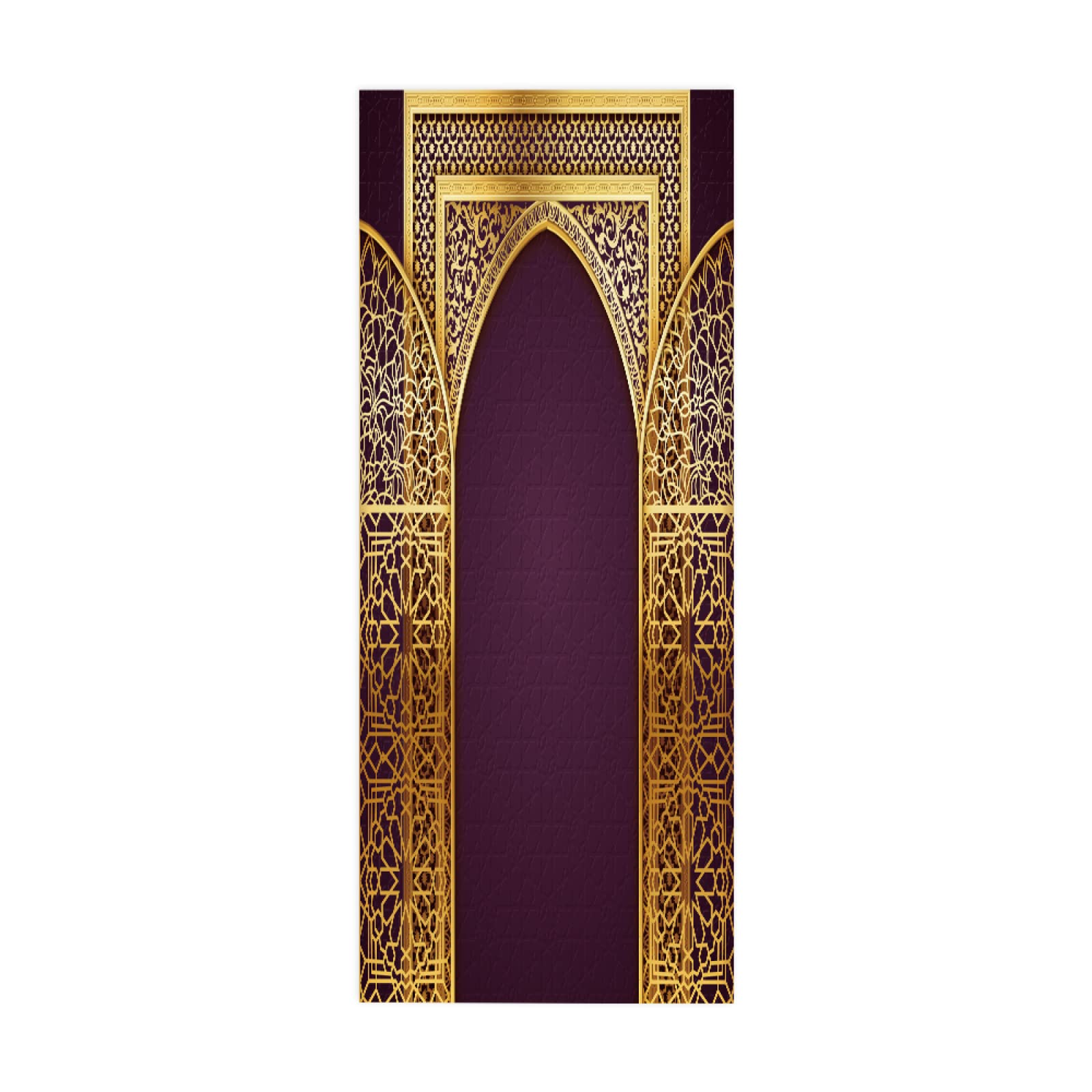3D Door Stickers Creative Gate Mural Art Sticker Wallpaper Self-Adhesive Decals Removable Vinyl W100 x H215cm