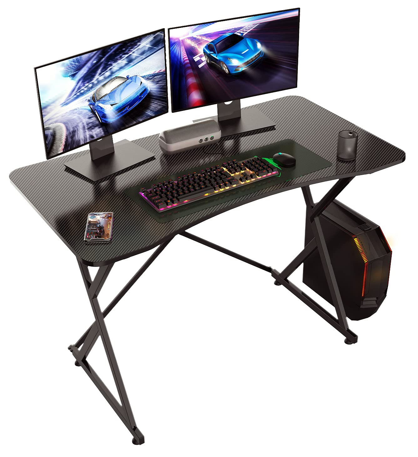 Buy Gaming Computer Desk, Sturdy Gaming Computer Table for Your Gamer Game Station, Home Office