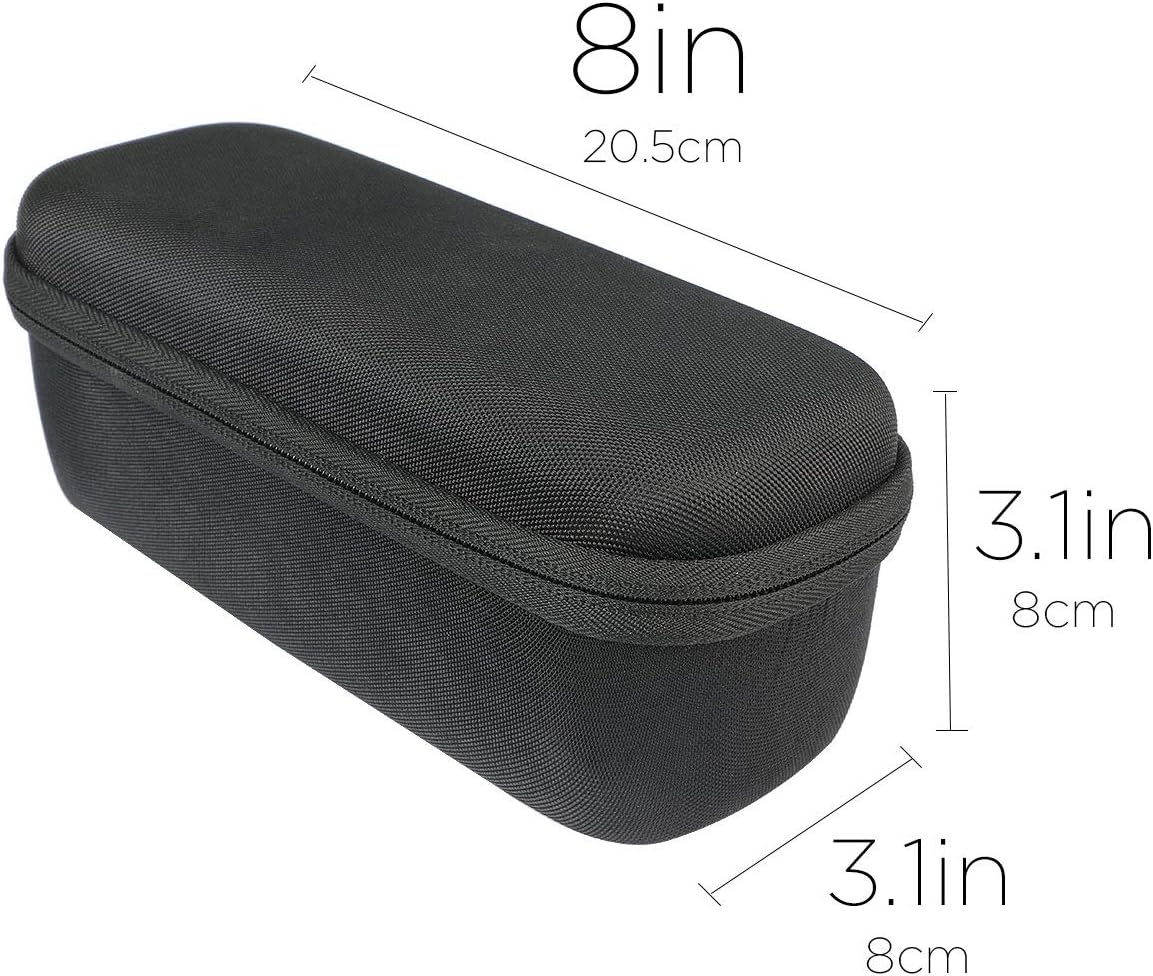 co2CREA Hard Travel Case Replacement for JBL Flip 6 FLIP 5 Waterproof Portable Bluetooth Speaker (Black Case + Inside Gray) - Image 6