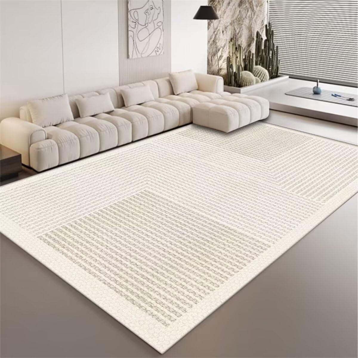 Tapis entrée extérieur anti-saleté gris pour couloir et chambre