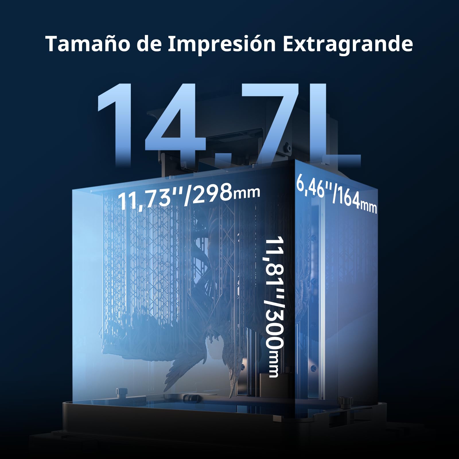 Paquete Anycubic Resina ABS-Like Pro 2 y Photon Mono M7 MAX, Impresora Resina Grande de 13,6'' 7K con Impresión Inteligente Asistida, Resina Alta Precisión y Mínima Contracción, Gris, 2kg