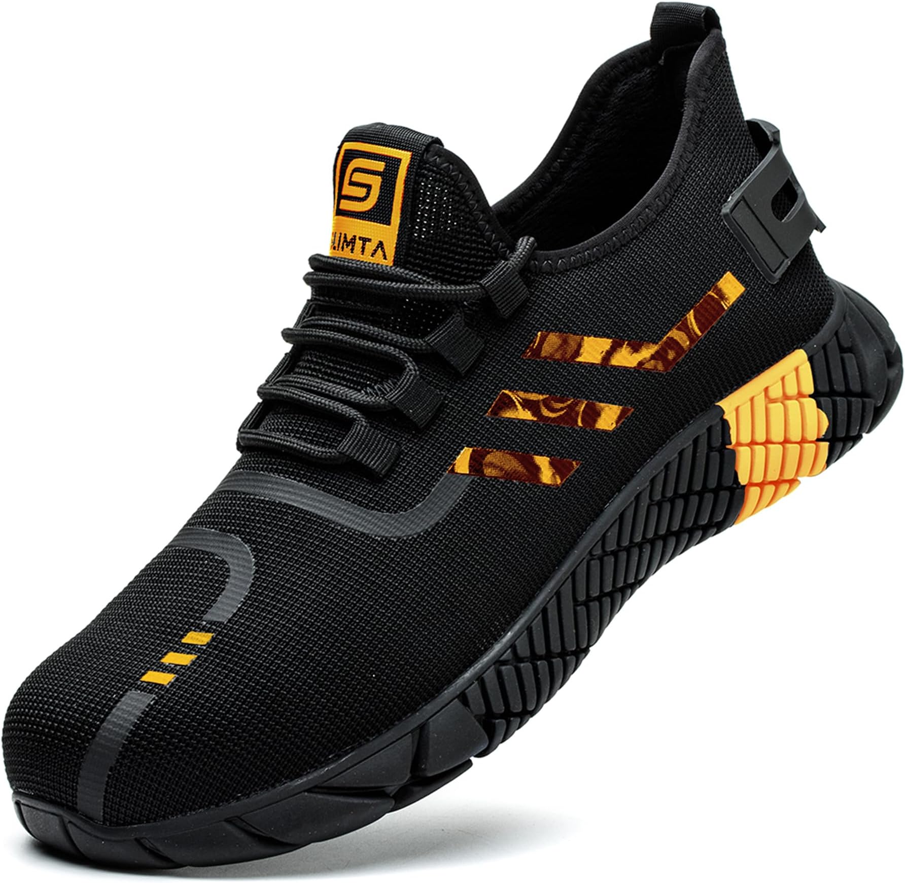 Safety Shoes for Men Women Steel Toe Boots Non-Slip Lightweight Breathable Sneakers Puncture Proof Protective Industrial Shoes