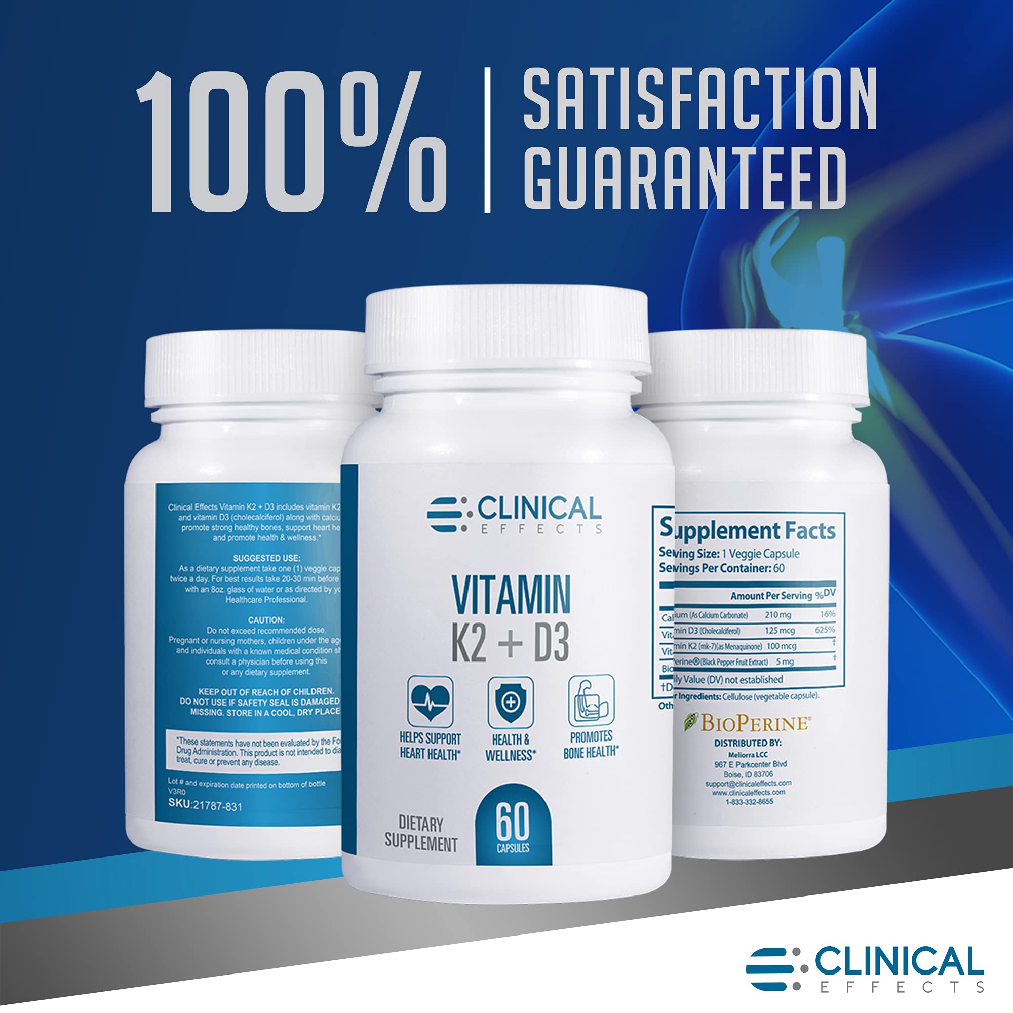 Clinical Effects Vitamin K2 + D3 K2 + D3 Vitamin Supplement with