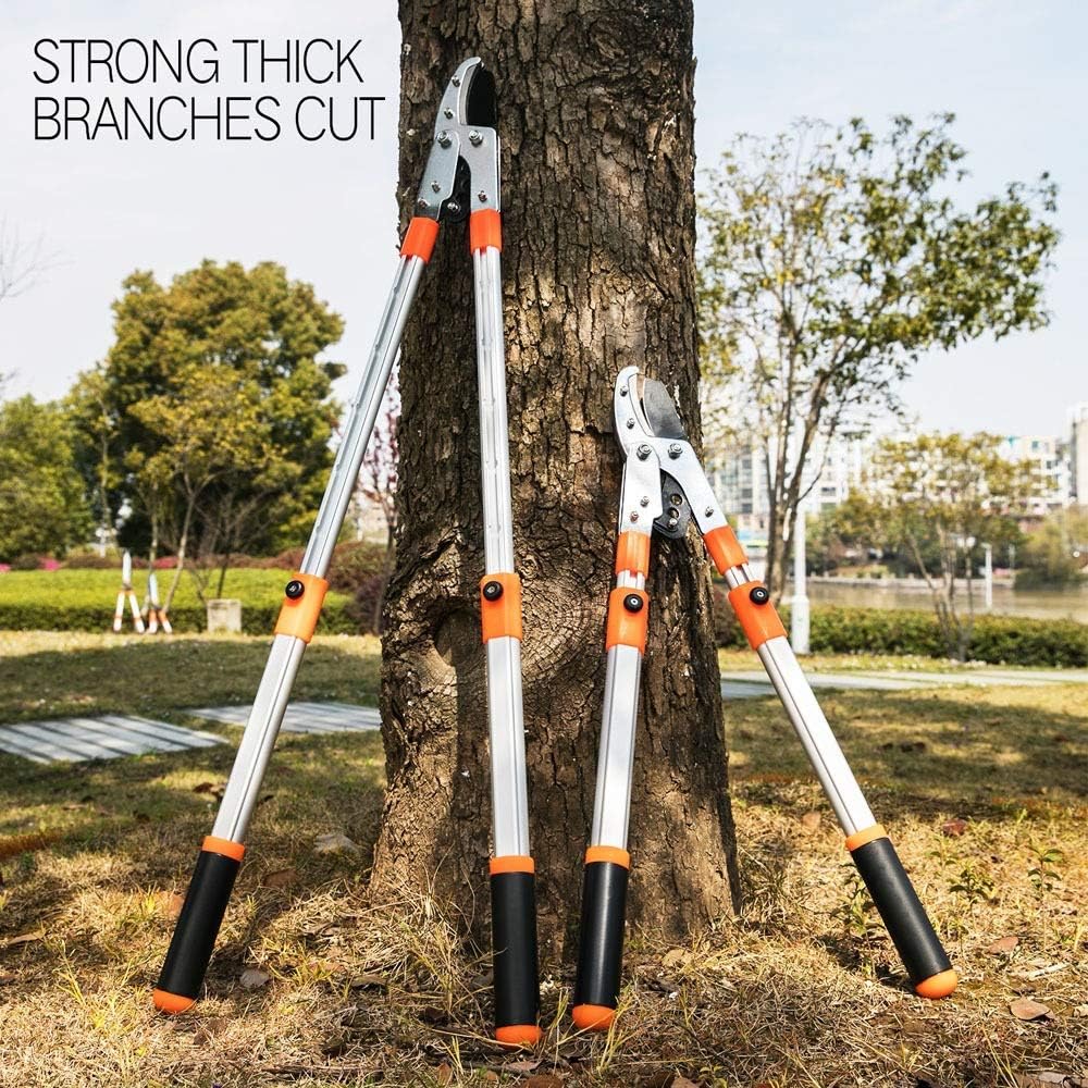 Loppers Long Handle 1PCS Telescopic Loppers High Branches Pruning Shears Stretch Shears Aluminum Alloy Handle for Fruit Trees Garden Tools Quality Gardening Tool Every Family