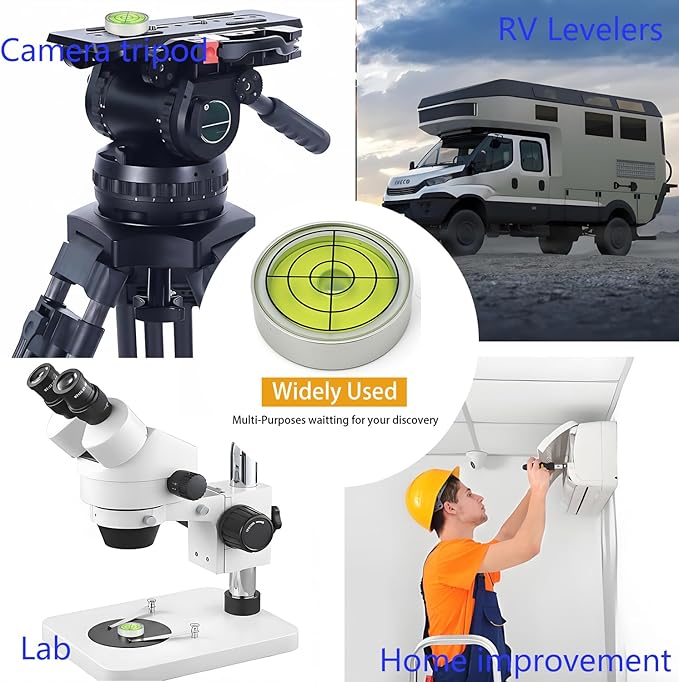 Nivel de Burbuja Redondo 1.2" Preamer, Metal, Precisión 30'/2mm miniatura 3