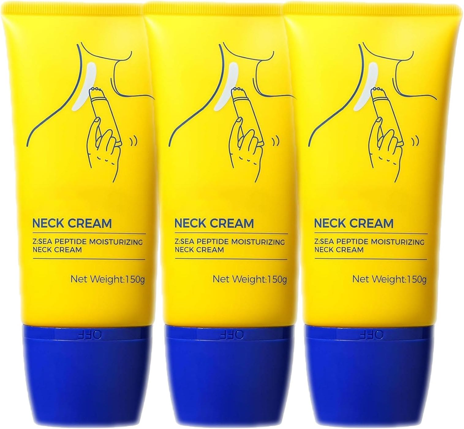 Neck Cream, Neck Firming Cream with Roller Massage, Tighten and Lift, Moisturizing Repair Sagging Skin Care for all Skin Types (3)