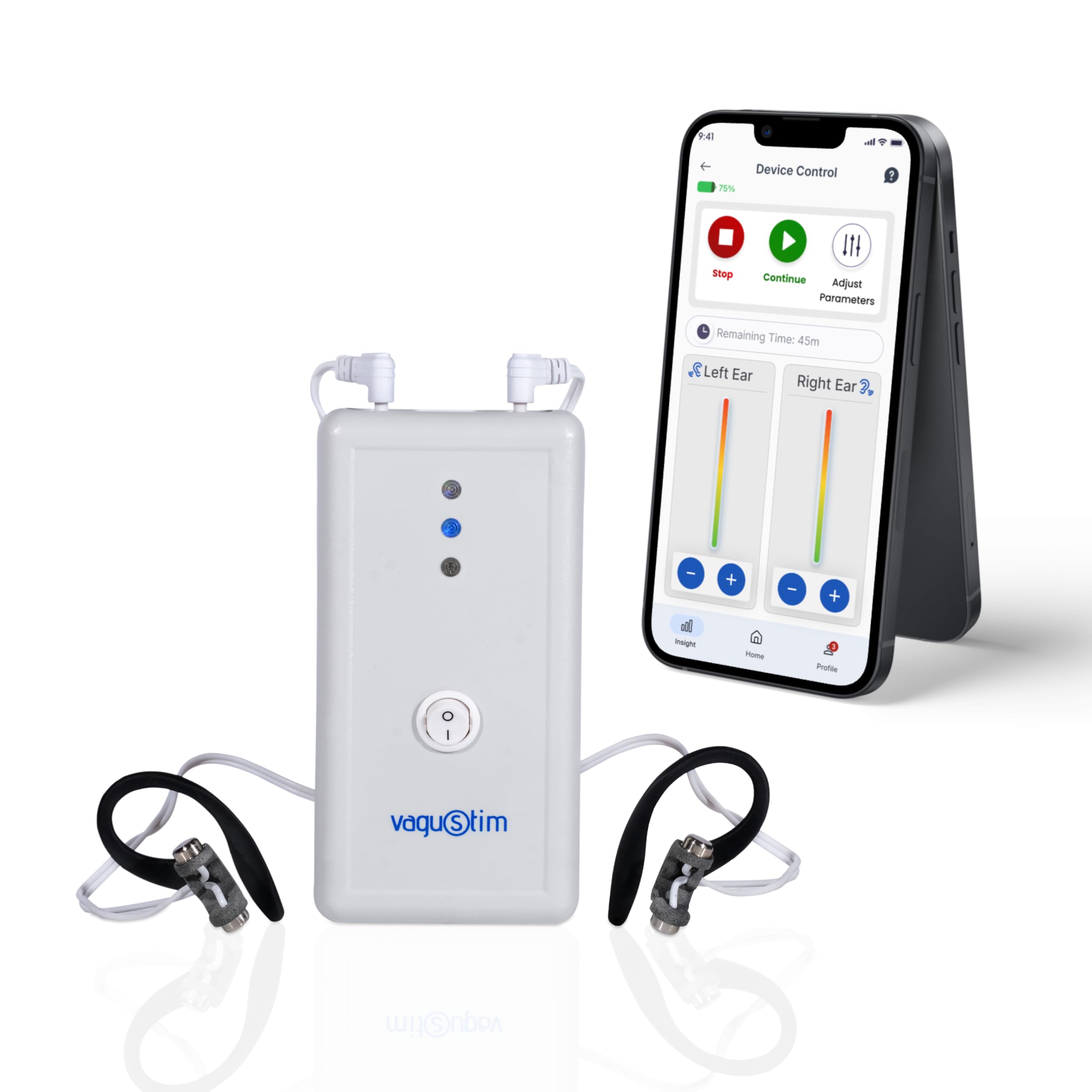 VAGUSTIM Vagus Nerve Stimulator, Non-Invasive Drug-Free Solution for Pain and Stress Relief, Better Sleep, Gut Health & HRV, Clinically-Tested 15-Minutes/Day Wellness Device with Ear Electrodes : Amazon.com.au: Health, Household & Personal Care
