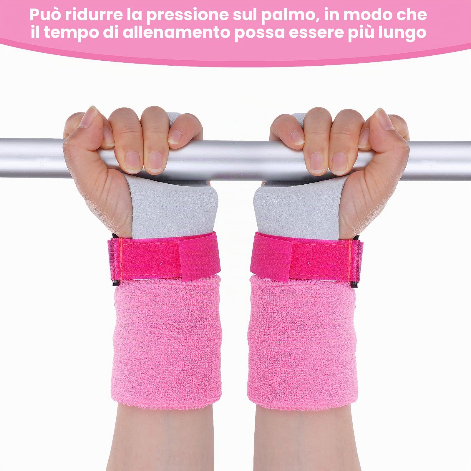 Abeillo Set di 2 Impugnature da Ginnastica per Bambini, Protezione Palmi e Supporto Polso