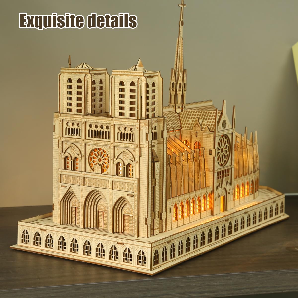 Amazon.com: Leopmase 3D Wooden Puzzles for Adults,Notre Dame de