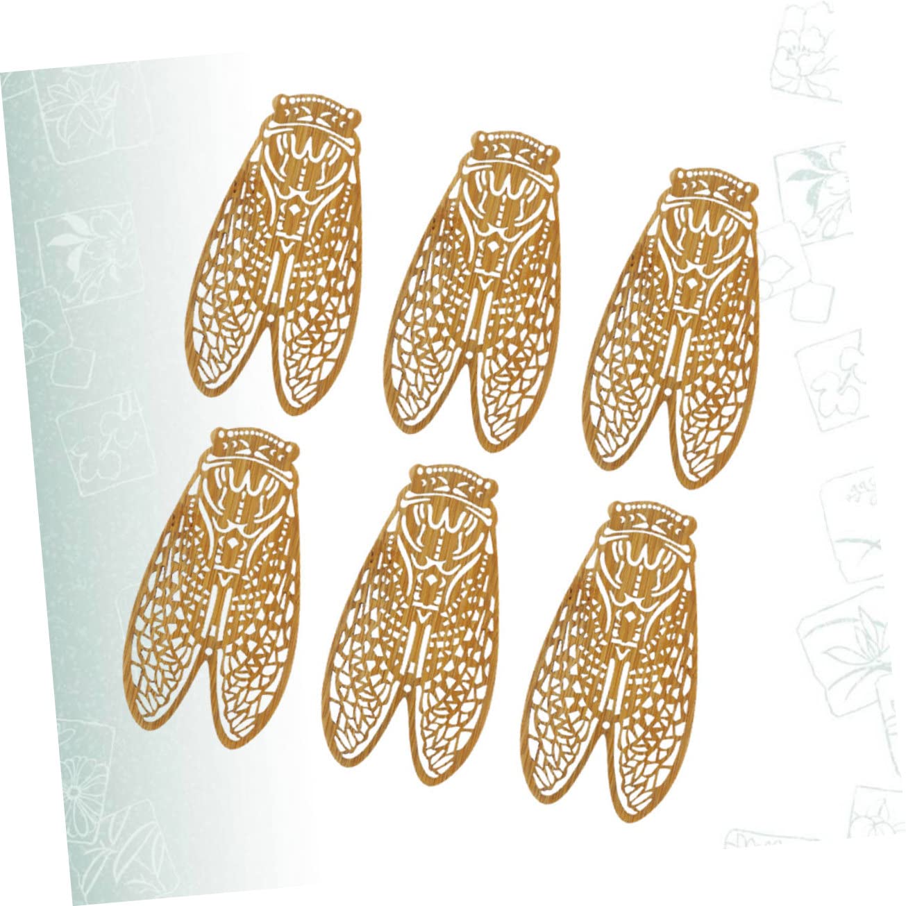 Lot De 3 Marque-pages En Bois Portables Design Unique Pour Fournitures Scolaires Décoration De Bureau 6 Pièces X 3