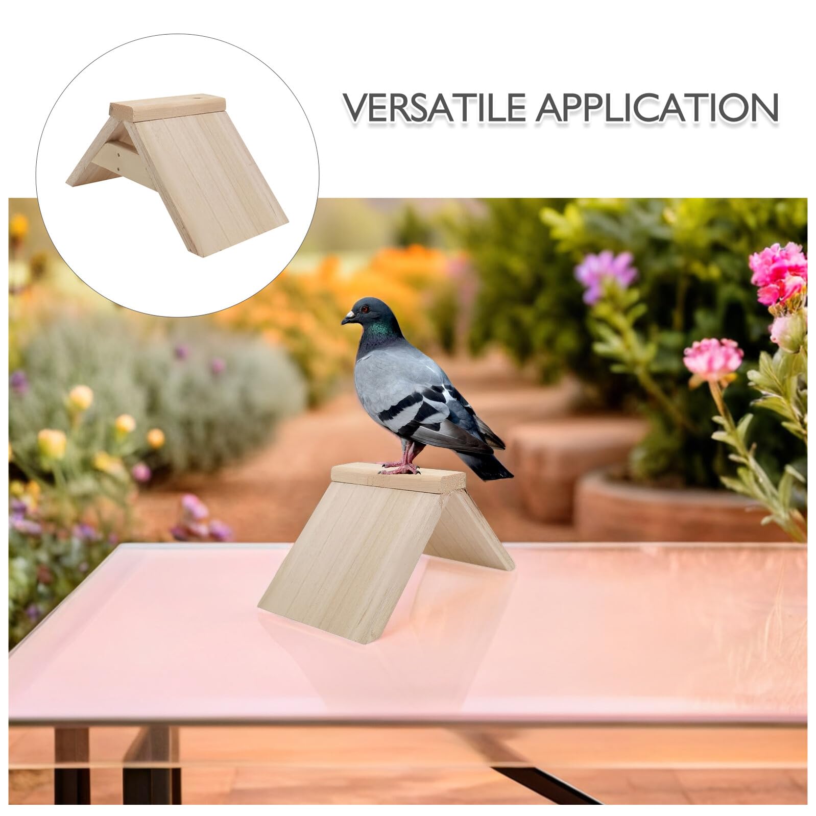 SUPVOX 6 Soportes para Palomas de Madera Maciza, Perchas para Pájaros Pequeñas, Plataforma Estable para Palomar, Accesorio para Jaulas, Soporte Higiénico para Aves, Uso Interior