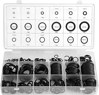 O Ring Kit, 279Pcs/ Kit Rubber Grommet Ring,18 Sizes Eyelet Sealing Gasket O Rings Assortment Set Hydraulic Plumbing Gaskets Seal Kit for Plumbing General Repair