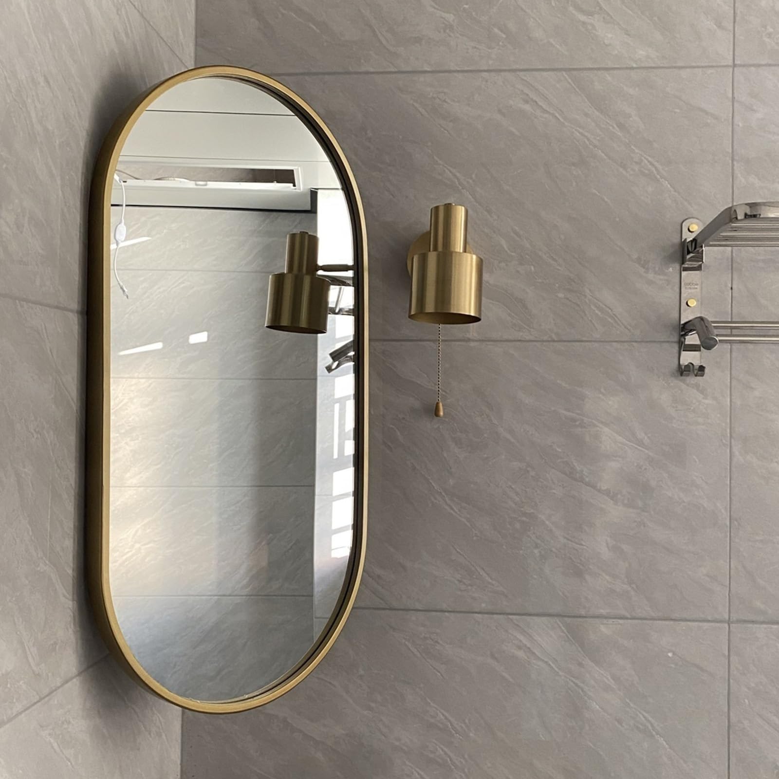 Gliss Design Orion Ovale spiegel met verlichting en verwarming 140x70 - - Online Sanitairwinkel