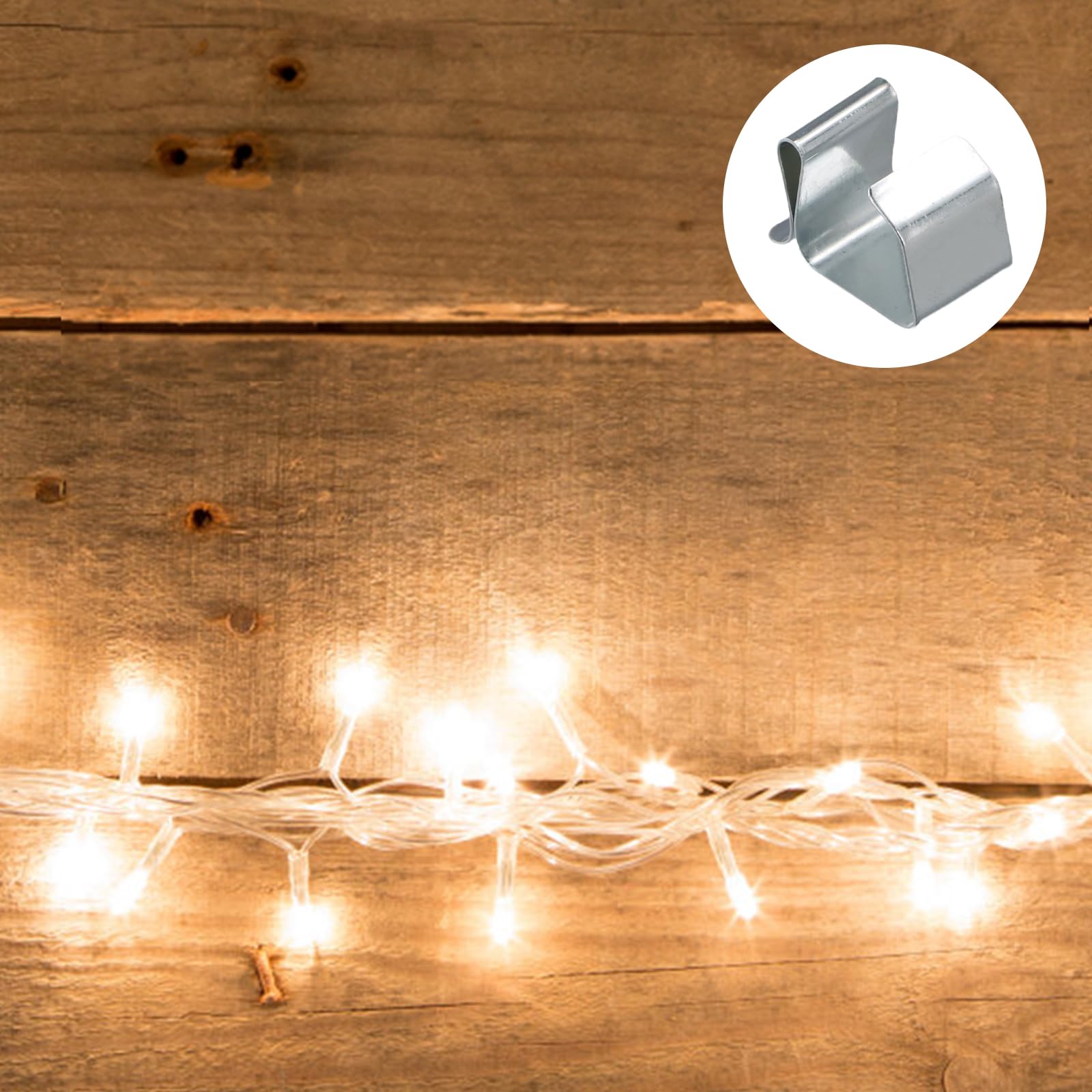 60 Dachrinnenhaken Für Lichterketten – Edelstahl, 2 Größen, Wetterfest Für Weihnachtsbeleuchtung
