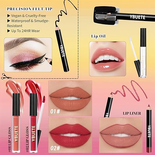 Miniatura 5 de Kit de maquillaje para principiantes para adolescentes, juego de maquillaje para niñas y mujeres, kit de maquillaje para principiantes con estuche