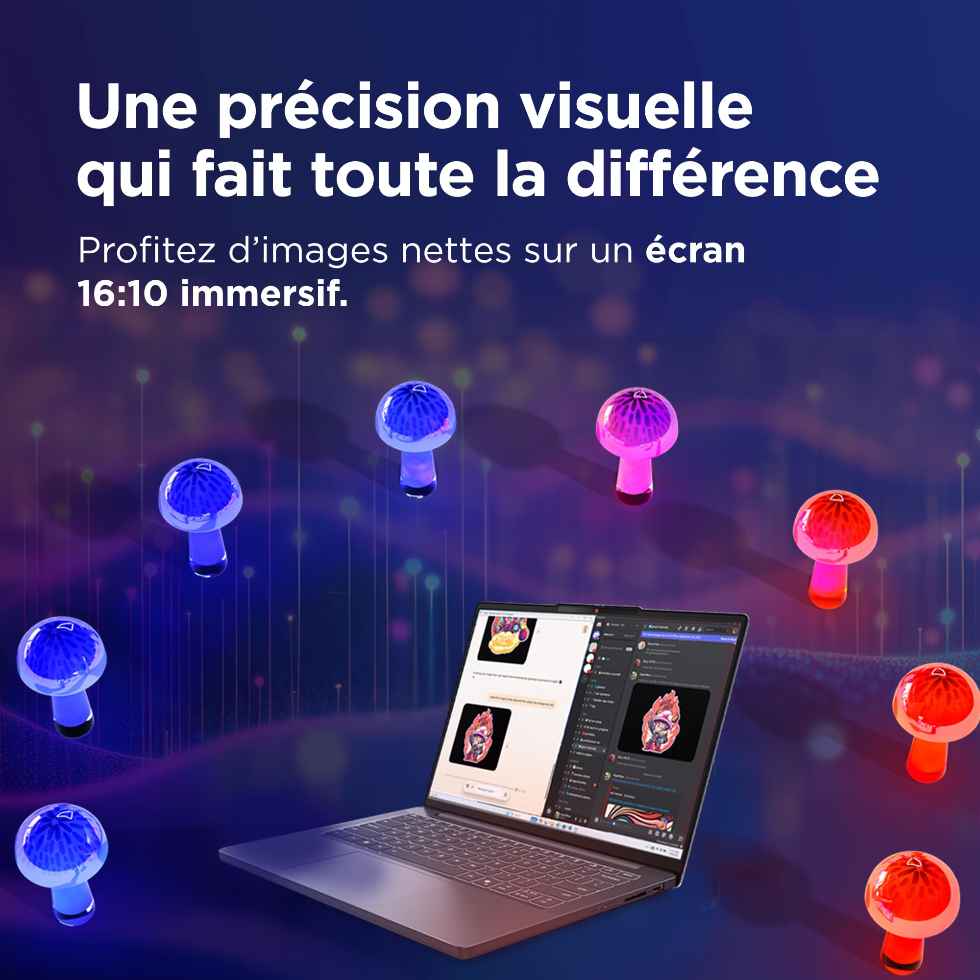 Lenovo IdeaPad Slim 3 14IRH10 Ordinateur Portable 14" WUXGA Intel Core i7-13620H RAM 16Go SSD 512Go Intel UHD Graphics Windows 11 Home Clavier AZERTY Français Gris