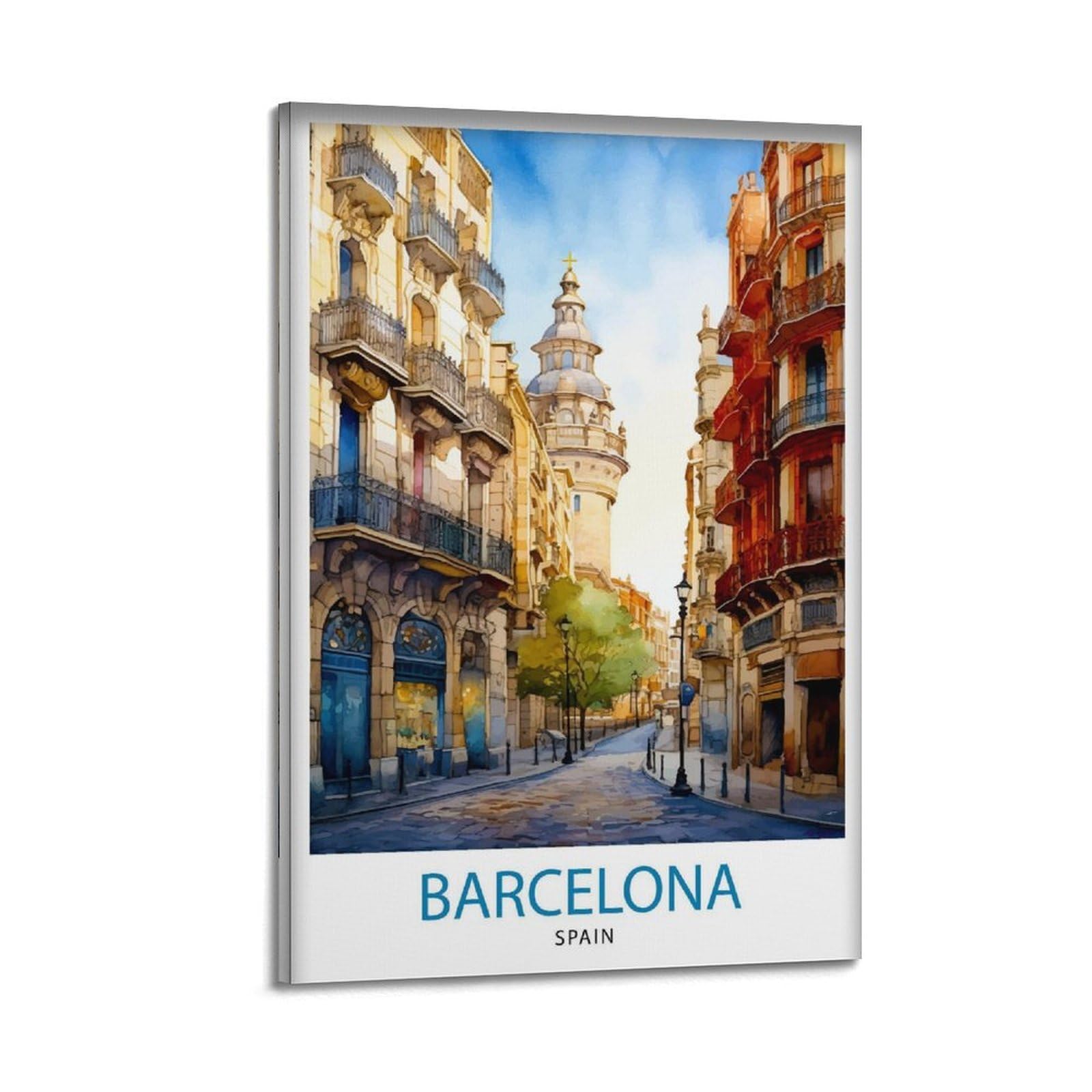 xiaoxiaoshen Barcelona Spain Travel1 Canvas Poster Wall Art Prints Room Aesthetic Murals Bedroom And Living Decorations 16x24inch(40x60cm)