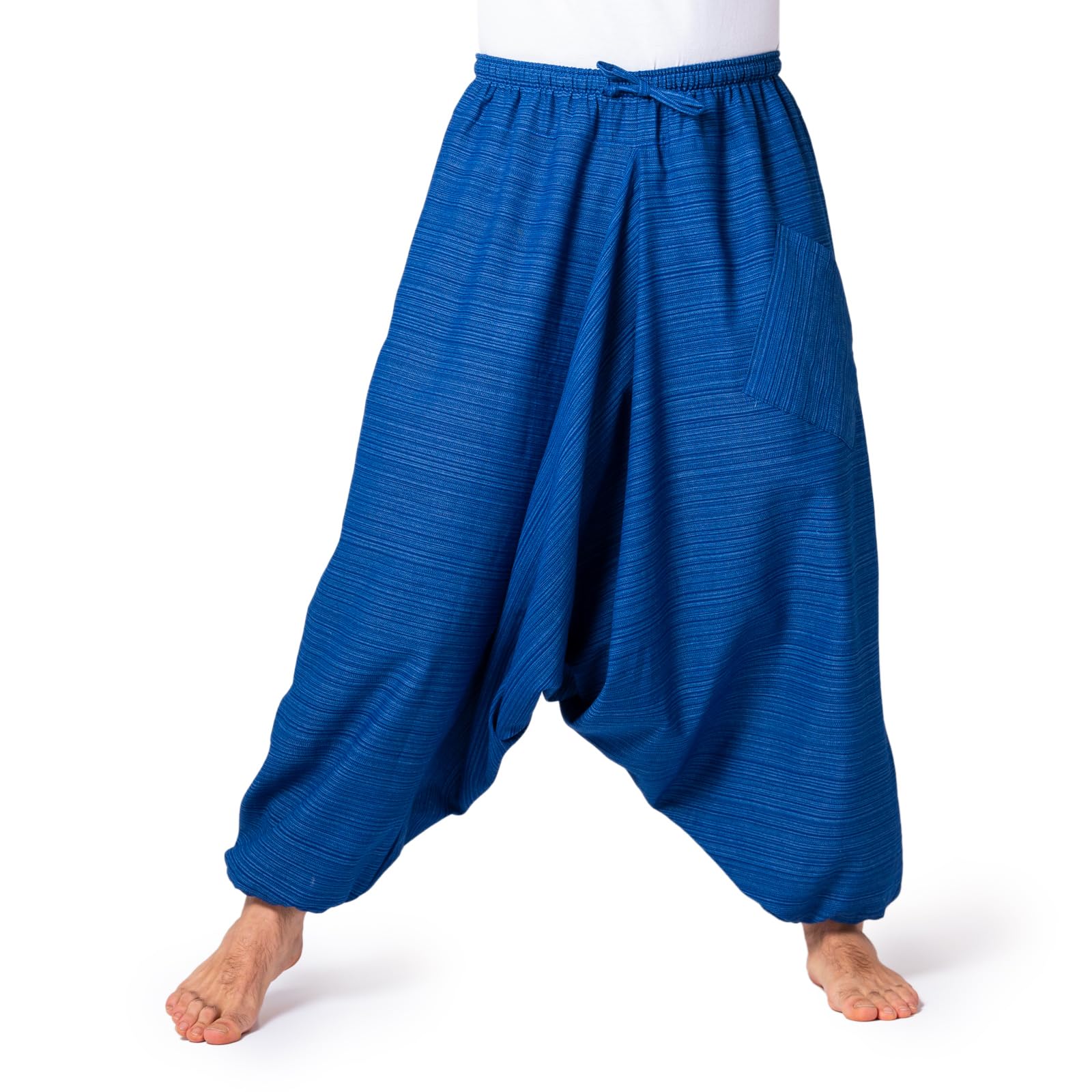 PANASIAM Aladin Pants Cotton 'Lini', Blue, XL