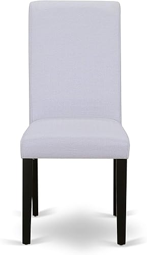 Miniatura 9 de East West Furniture NOBA3-BLK-05 El juego de 3 piezas contiene una mesa de comedor rectangular con hoja de mariposa y 2 sillas tapizadas de tela de