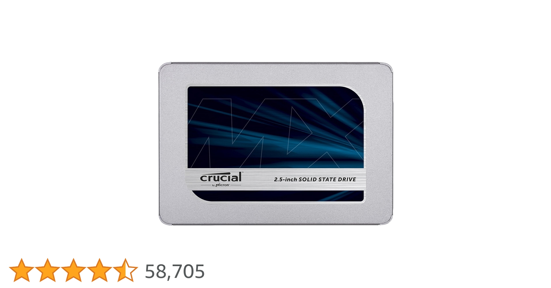 Crucial MX500 500GB SATA 6.0Gb/s 2.5-inch 7mm Internal SSD (CT500MX500SSD1) Crucial MX500 500GB SATA 6.0Gb/s 2.5-inch 7mm Internal SSD (CT500MX500SSD1)