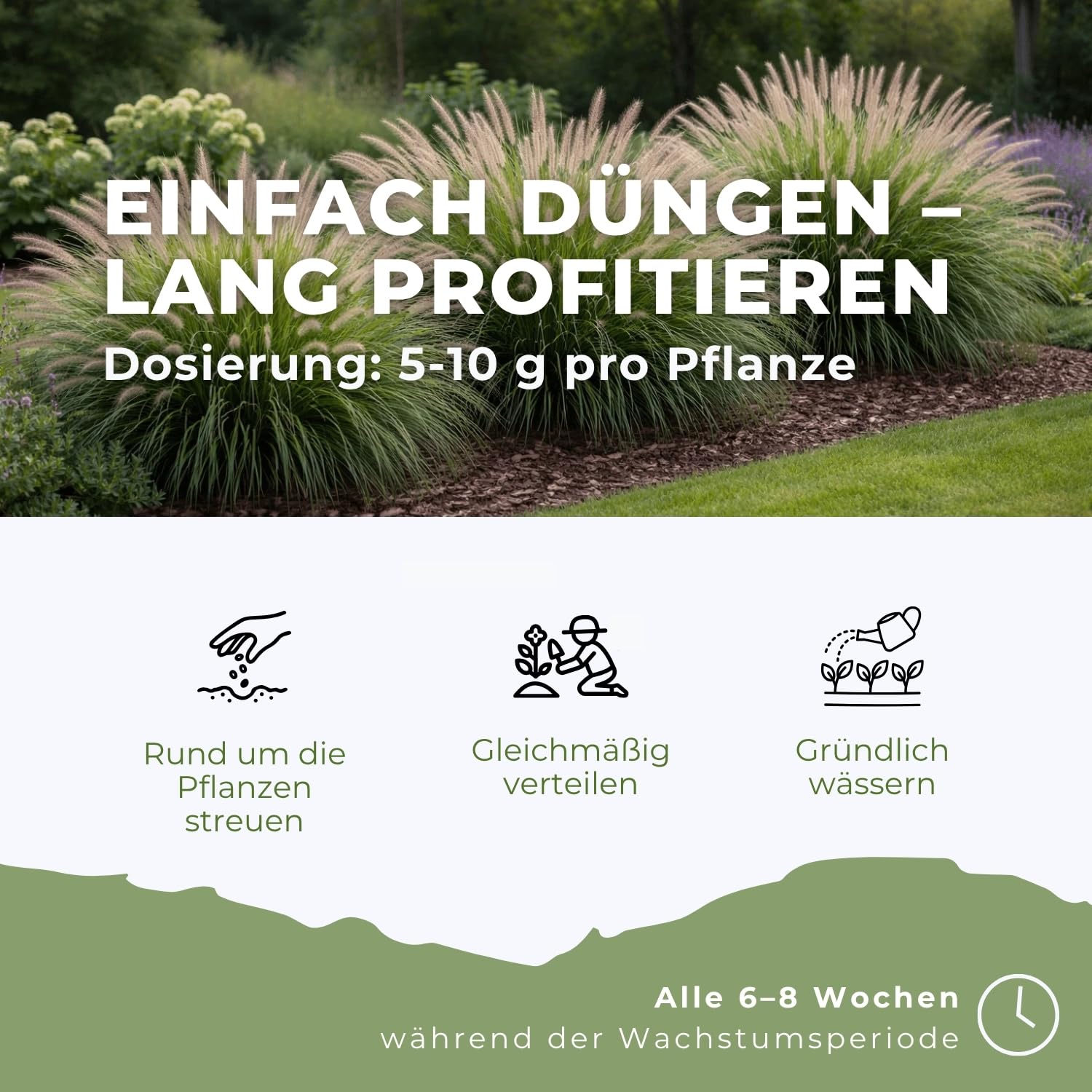 Flora Boost PRO Ziergras Dünger Langzeitwirkung 5 kg