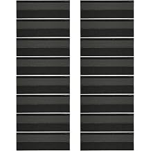 Roofing Shingles, 16 Pcs 39.4" x 13.1" Asphalt Shingles for House Shed Roof Tiles Repair Decor, 25 Ft2 Coverage, Black