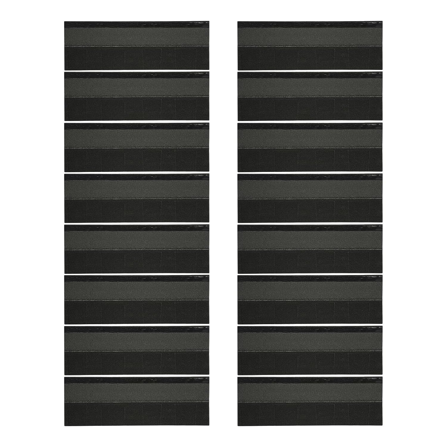 16 Pack Asphalt Roof Shingles, 39.37 * 13.11Inch Waterproof Roofing Asphalt Tiles, Tool Shed Roof Shingles- Ideal for Roof Tiles of Villas, Row Houses, Light Steel Roofs (Carbon Black)