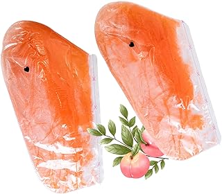 Paraffin Wax for Hand and Feet - Moisturizes & Softens Skin, Relieves Discomfort & Stiffness, Heals Dry & Cracked Skin - Perfect for Home Spa, Salons - Ideal for Men & Women (Peach-Foot)