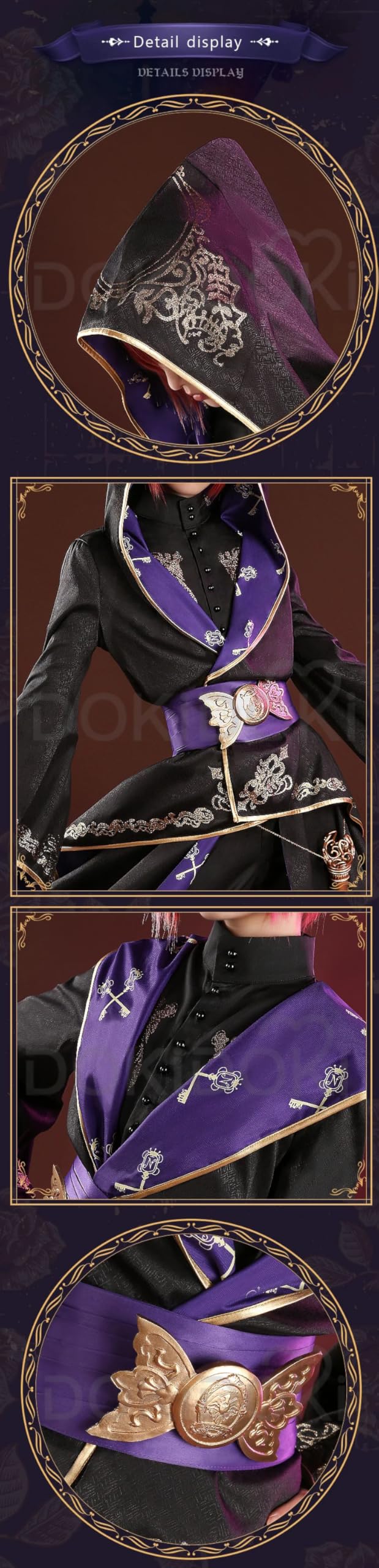 Photo 1 of KIRA KIRA Movie Anime Cosplay Costume Ceremonial Robes Doki-R Christmas Halloween Costume Coat Outfit