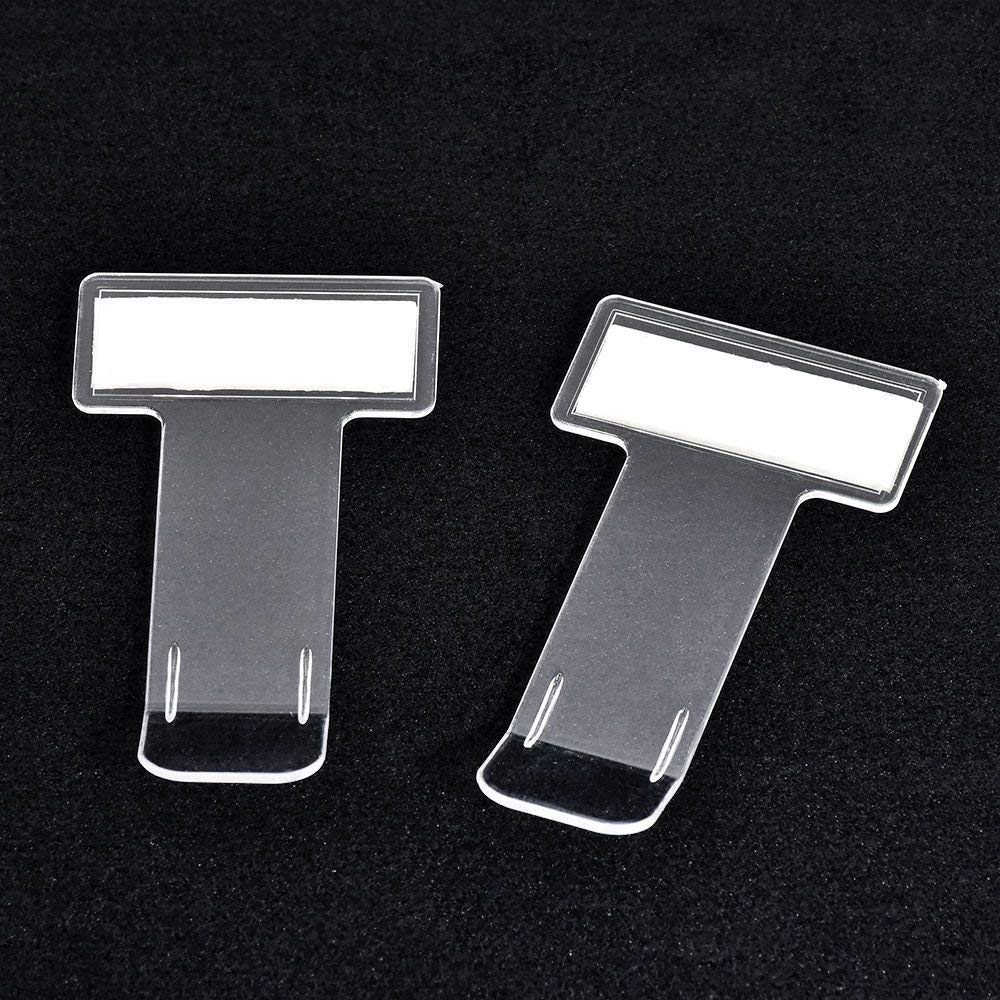 WSERE 5 Pieces Transparent Car Parking Ticket Holder Clip Car Windshield Windscreen Tickets Holder with Adhesive Tape