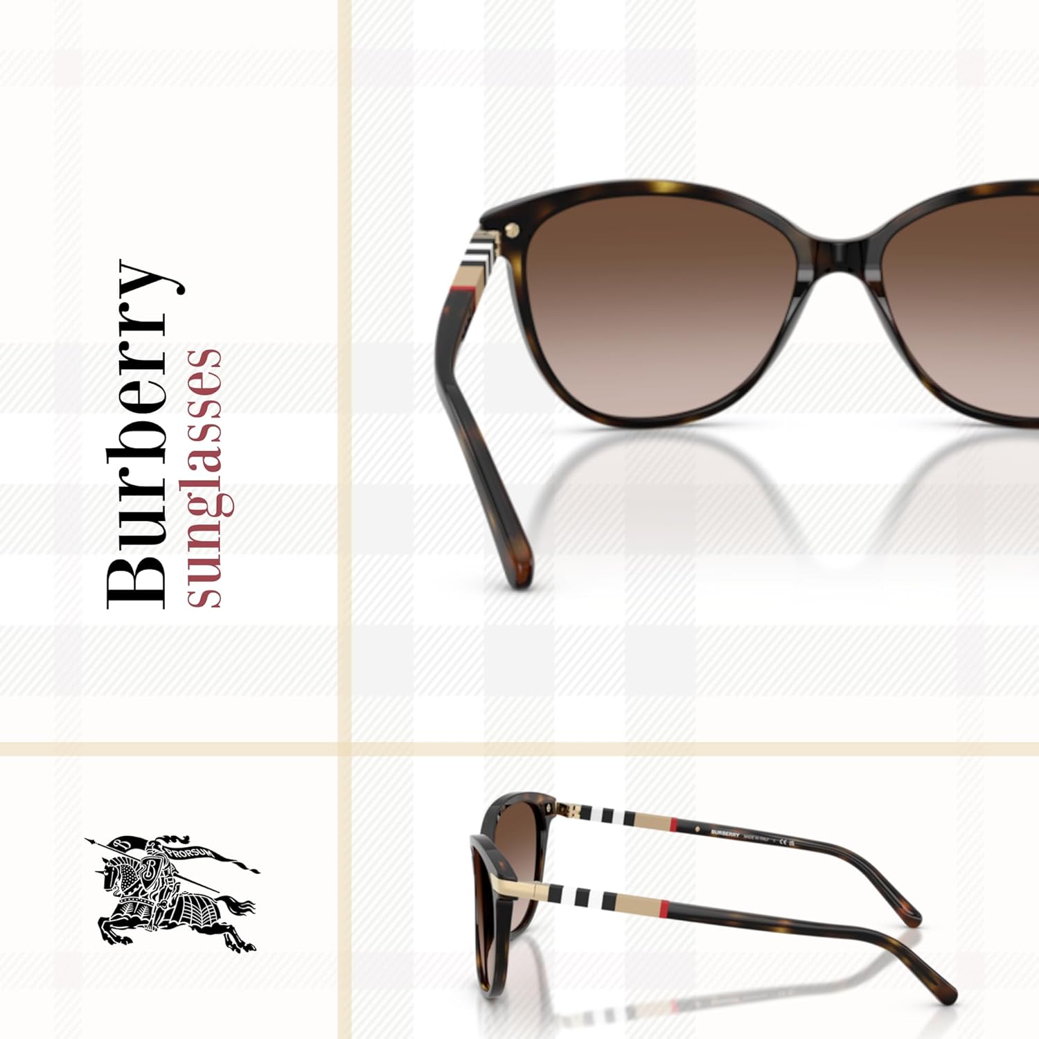 BURBERRY BE4216 Cateye Sunglasses For Women+BUNDLE with ACCESSORY EYEWEAR KIT - Image 5