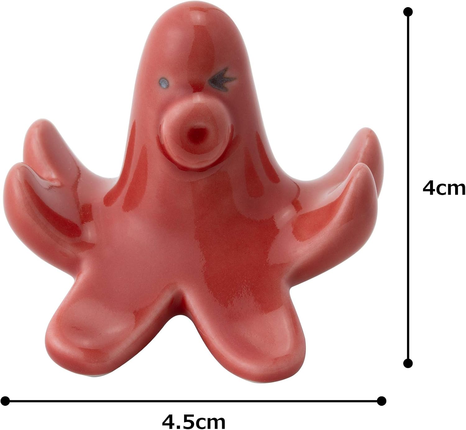 西海陶器(Saikaitoki) Hasami Ware 42363 Octopus Wink Chopsticks Rest