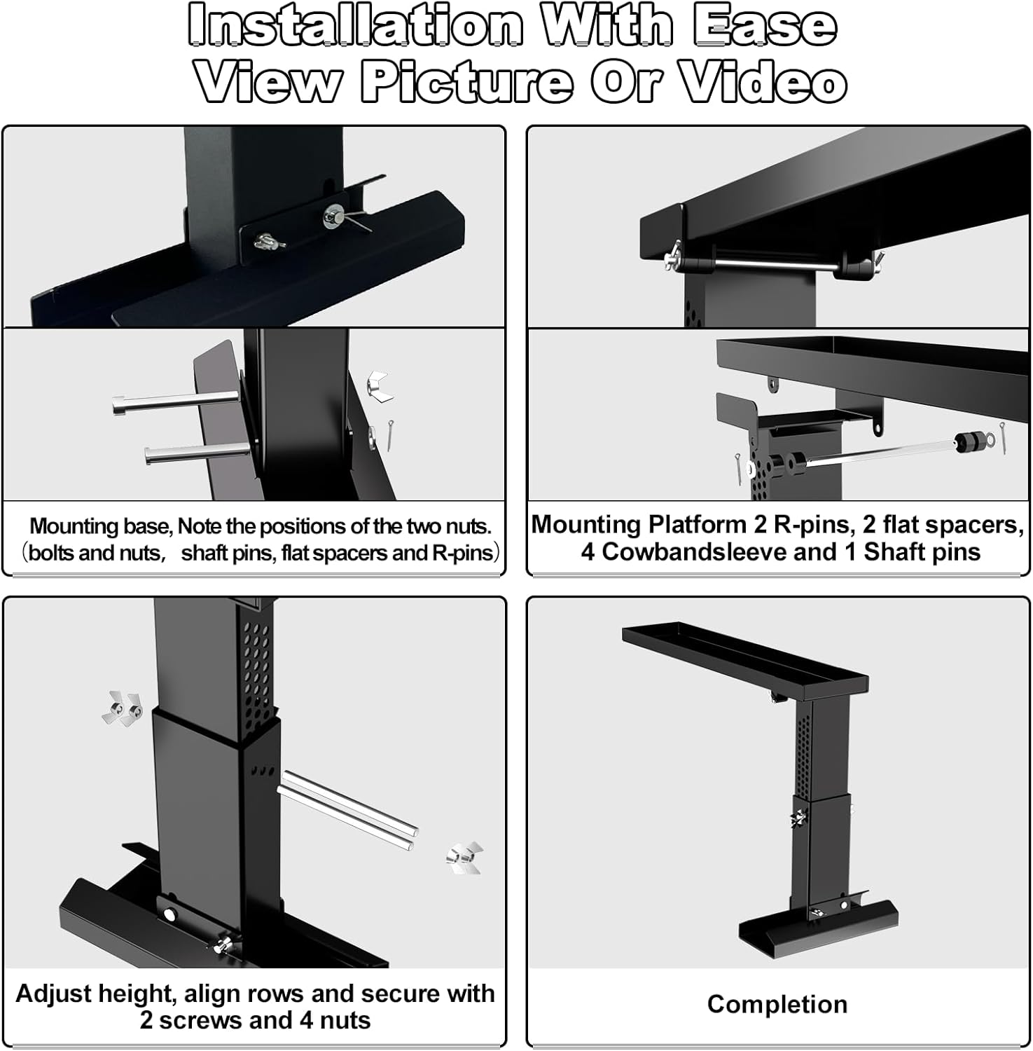 Foldable Ladder Extender for Stairs-Heavy-Duty Ladder Leveler-Adjustable 13.4-19.1" Height/Platform 27x5.63"/Non-Slip Mat-Ladder Extension Aide Stabilizer for Extension/Straight/Telescopic Ladder