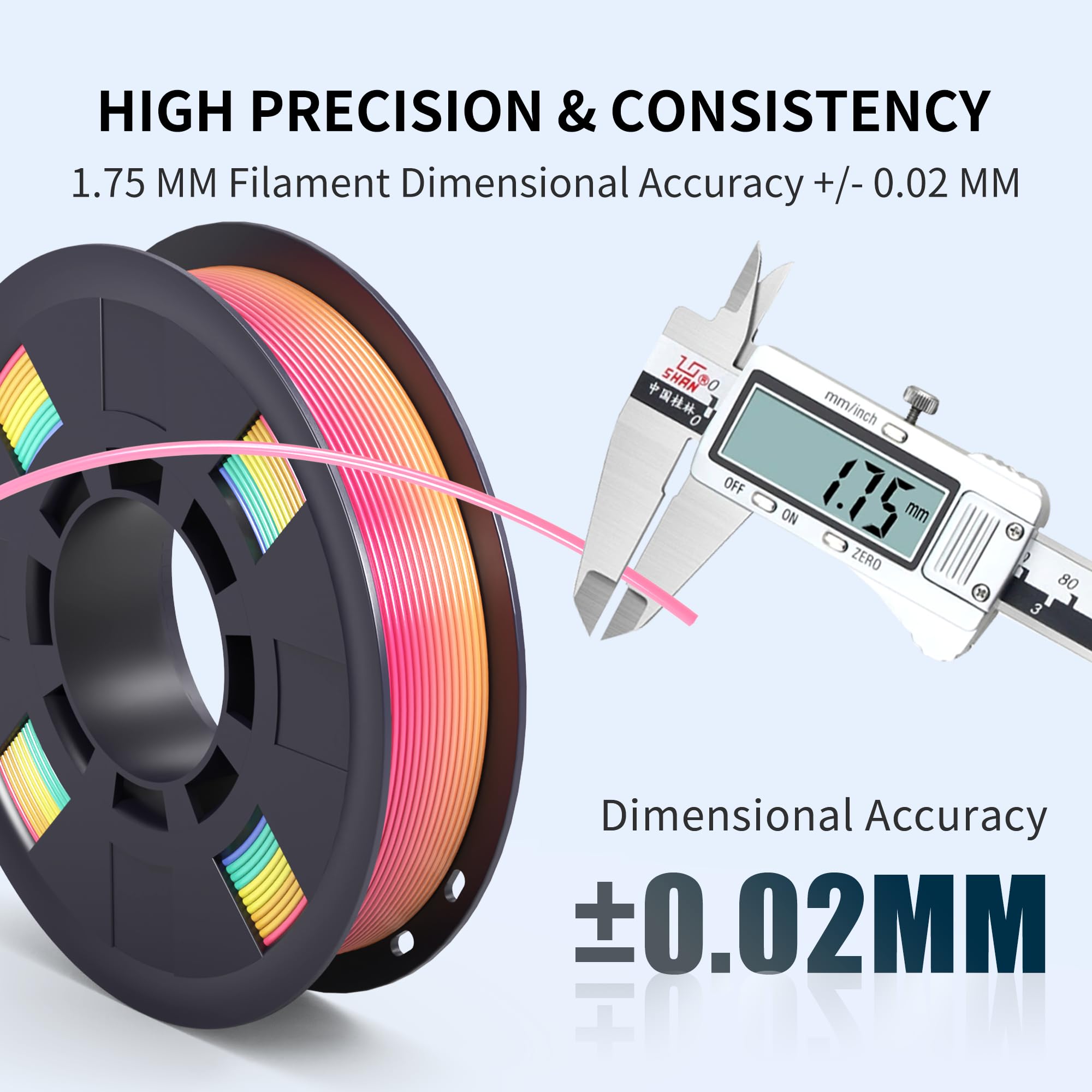 RAMBERY Rainbow 3D Printing Filament - 4 Rolls -4 RAMBERY Rainbow 3D Printing Filament - 4 Rolls -4