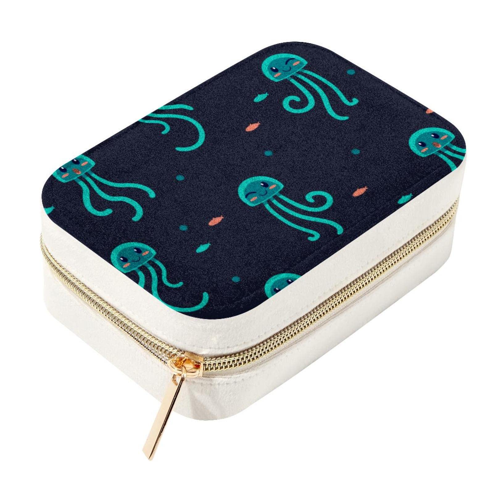 Organisateur bijoux velours océan portable pour voyage