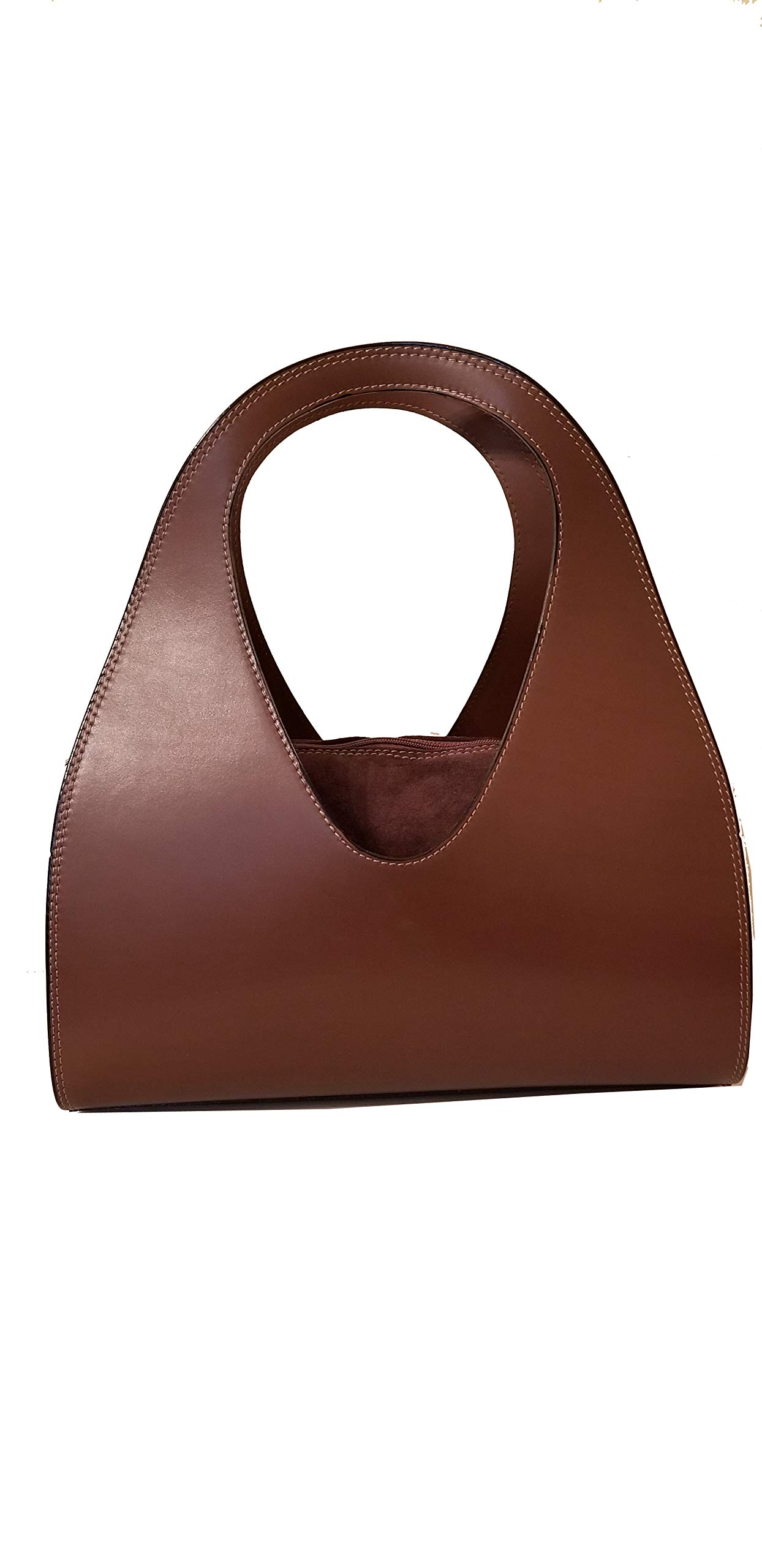Italian Leather Shoulder Bag Handbag with Removable Shoulder Strap Made in Italy Large