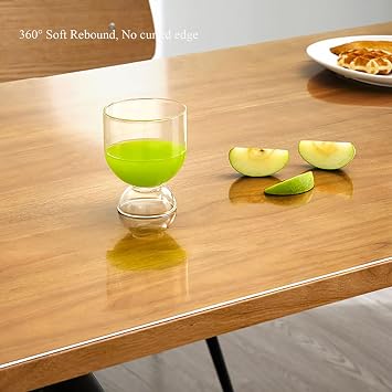 WipeableTablecloth Protector28 x47 C Plastic Cover with Floral Border Waterproof & StainResistant Vinyl for Dining Tables Parties & Events